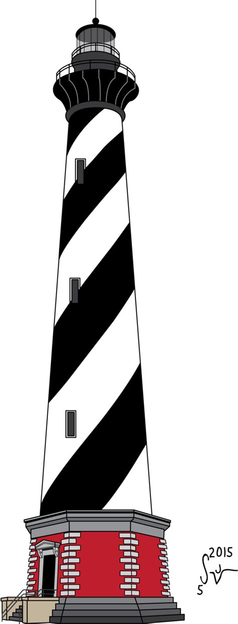 CAPE HATTERAS LIGHTHOUSE CLIPART - 125px Image #3