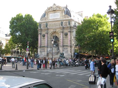 Place St. Michel Michele, Public, Street View, Wonder, Paris, Views, Scenes, Photos, Montmartre ...