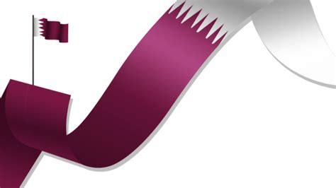 Qatar National Flag Illustration With Symbol, Qatar, Qatar Flag, Qatar National Flag PNG and ...