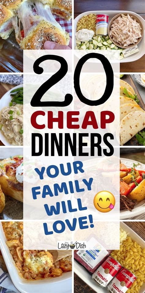 20 Cheap & Easy Dinner Recipes For Your Picky Family | Cheap family ...