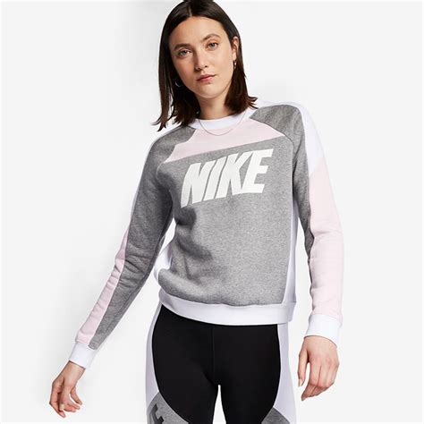 Womens Clothing - Nike Sportswear Womens Club Fleece Crew - Pink Foam ...