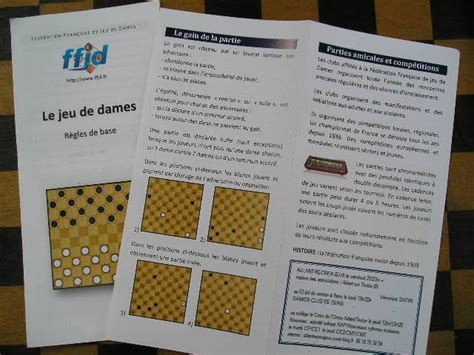 Règle du Jeu de Dames en vigueur depuis 1911 ! - Aillant-Récréa'Jeux : jeux de société en tout genre