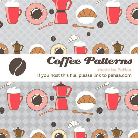 Café sem costura patterns.ai Royalty Free Stock SVG Vector