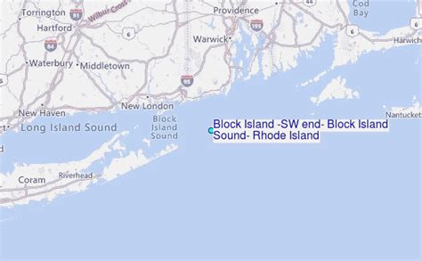 Block Island (SW end), Block Island Sound, Rhode Island Tide Station Location Guide