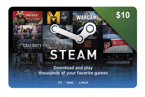 Buy STEAM WALLET GIFT CARD $10 (Dollar) | GLOBAL and download