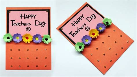 DIY Teacher's Day Card | Happy Teachers Day | Handmade Teachers Day Card Making Ideas | #138 ...