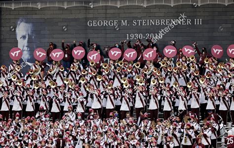 Virginia Tech Band Performs During First Editorial Stock Photo - Stock ...