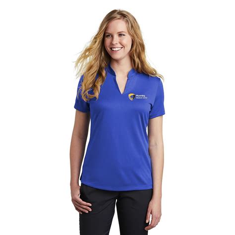 Nike® Women's Dri-FIT Hex Textured Polo Shirt - Personalization Available | Positive Promotions