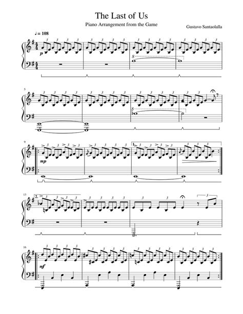 The Last of Us Sheet music for Piano (Solo) | Musescore.com