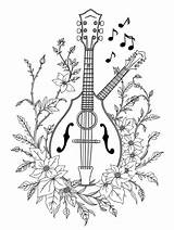 10  Free Mandolin Coloring Pages To Print And Enjoy Bingleymusiclivecom sketch template