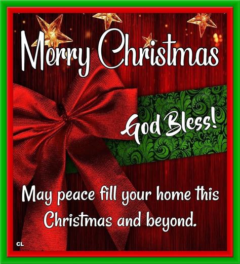 Merry Christmas, God Bless! May Peace Fill Your Home This Christmas And Beyond Pictures, Photos ...