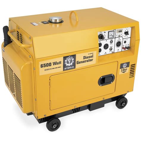 Diesel - powered Steel® Products 6,500 - watt Generator - 156664, Portable Generators at ...