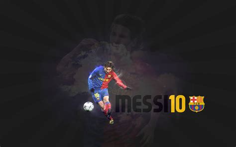 Download Lionel Messi Barcelona Team Logo Wallpaper | Wallpapers.com