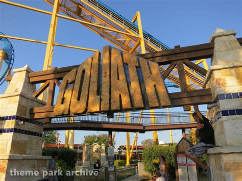 Goliath at Six Flags Fiesta Texas | Theme Park Archive