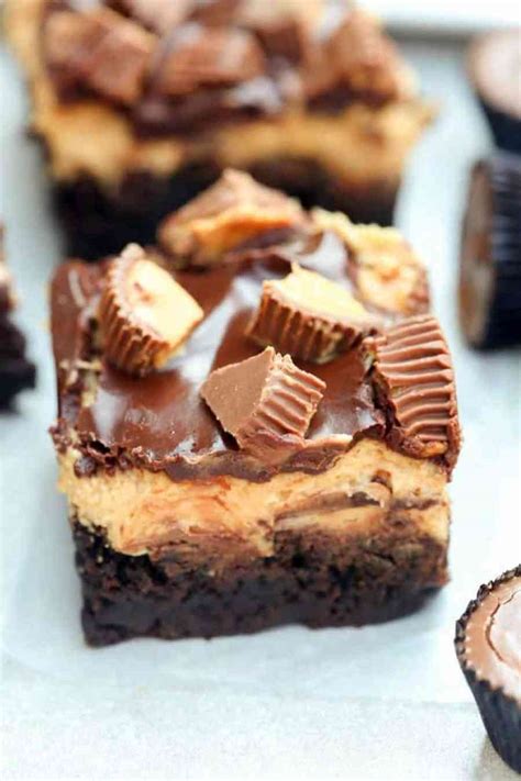 Reese's Peanut Butter Brownies | - Tastes Better From Scratch