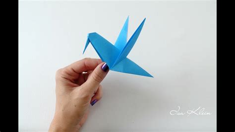 Isa Klein Tutorial 24: Beija-flor - Hummingbird - Origami Tradicional - YouTube