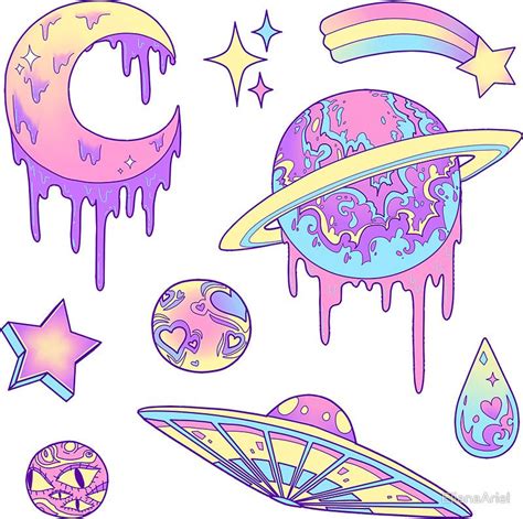 Pastel Galaxy by ElianaAriel | Galaxy drawings, Galaxy sticker, Pastel galaxy