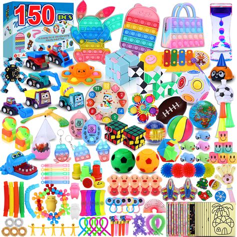 Buy Navona 150Pcs Fidget Toys Pack , Push Pop Bubble Fidgets Toy Pack,Sensory Popping Fidget Toy ...