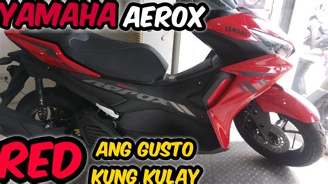 YAMAHA AEROX V2 GLOSSY RED COLOR - YouTube