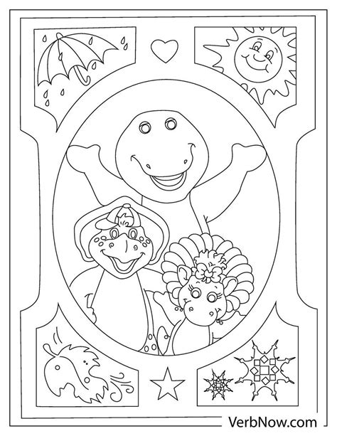 Barney And Friends Coloring Pages