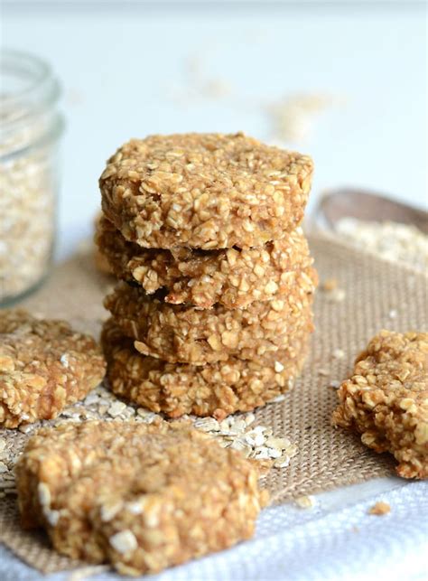 Healthy Peanut Butter Oatmeal Cookies | vegan, 4-ingredients, gluten-free