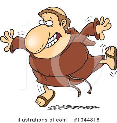 Monk Clipart #1044889 - Illustration by toonaday