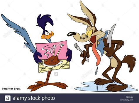 Stock Photo - ROAD RUNNER and Wile E Coyote - Warner bros cartoon characters in the Looney T ...