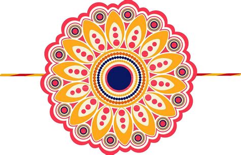 Decorative colorful Rakhi design. 24859716 Vector Art at Vecteezy