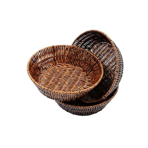 3-Piece Round Wicker Basket Set | Shop Today. Get it Tomorrow ...