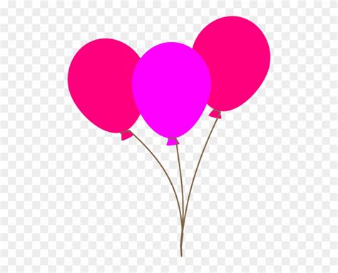 Pink Balloons Clipart Clip Art At Clker Com Vector - Clip Art Pink Balloons - Free Transparent ...