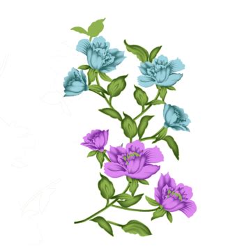 Purple Flowers Clipart Hd PNG, Plant Sticker Purple Flower, Plant, Sticker, Purple PNG Image For ...