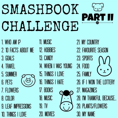 Take This Super Fun Smashbook Challenge!