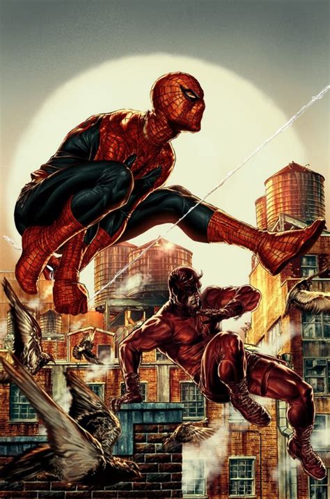 Badass Daredevil and Spider-Man Cover Art — GeekTyrant