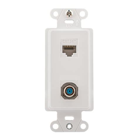 Legrand Plastic CAT5E Ethernet Ethernet Wall Jack in the Audio & Video ...