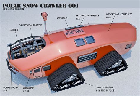 1930s inspired Polar Snow Crawler PSC-001 - Diseno-art | Futuristic cars, Snow vehicles, Offroad ...