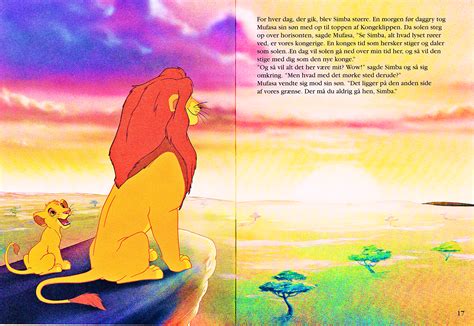 Walt Disney Book Scans – The Lion King: The Story of Simba (Danish ...