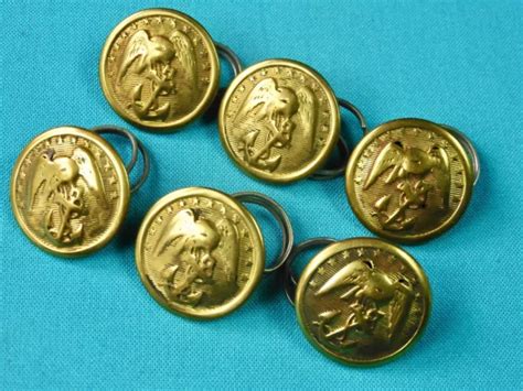 US WW2 VINTAGE Set 6 USMC Marine Corps Military Army Small Button $15.00 - PicClick