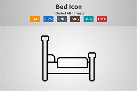 Bed Vector Outline Icon Graphic by abidehtisham198 · Creative Fabrica