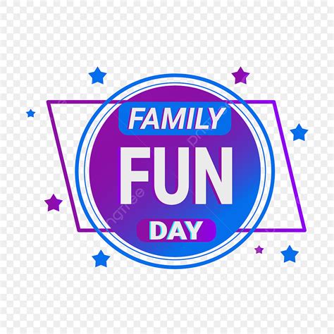 Family Fun Day Clipart Transparent PNG Hd, Download Family Fun Day Design Element Blue, Blue ...