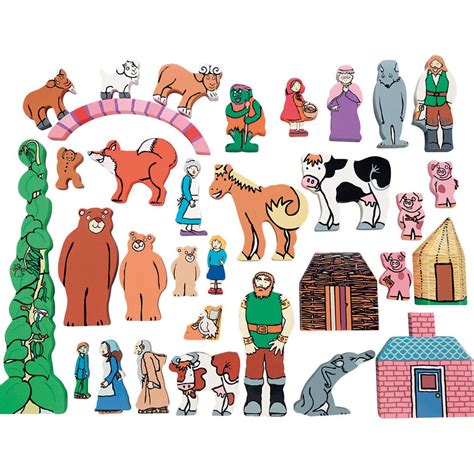 Traditional Tales Wooden Characters Set pk 33 – Springboard Supplies