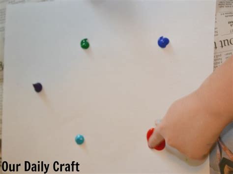 Painting with Paint Drops {Art Experiments} - Our Daily Craft