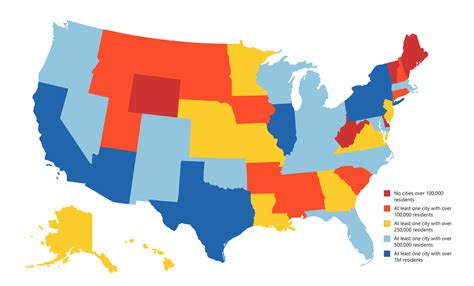 United States Based on Biggest Cities by Population : MapPorn