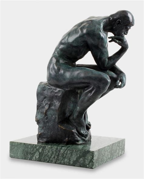 The Thinker Bronze Sculpture 37.5 cm - Gift for Philosopher or Professor