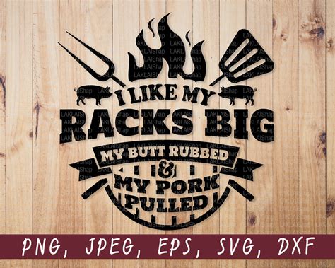 I like my racks big bbq svg Funny BBQ Svg Barbeque Party | Etsy