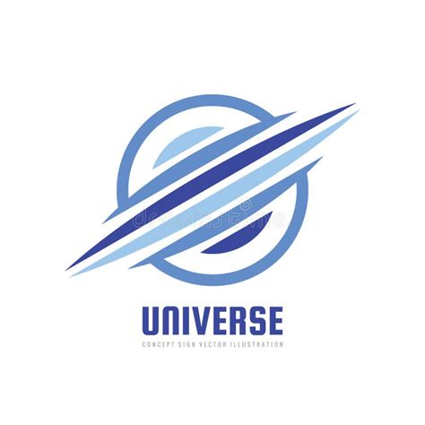 Universe - Concept Business Logo Template Vector Illustration. Abstract ...