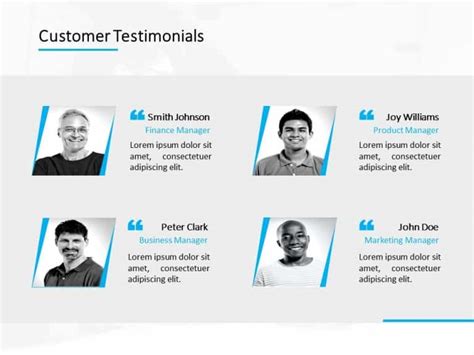 Customer Testimonial 11 PowerPoint Template