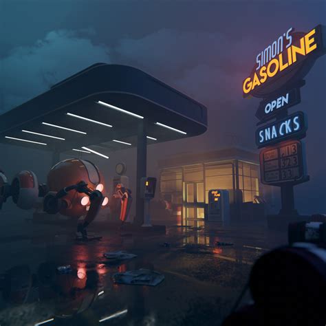 ArtStation - Gas Station