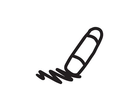 rubber eraser sketch illustration. a collection of uncolored hand-drawn doodles in vector ...