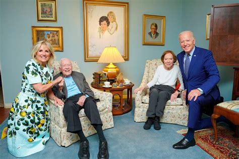 Smiling Jimmy Carter seen in photo from Biden visit Jill Biden White ...