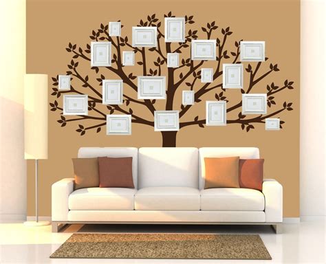 Family Tree Wall Decal, Large Tree Decals, Photo, Memories Tree Stickers (available in white ...